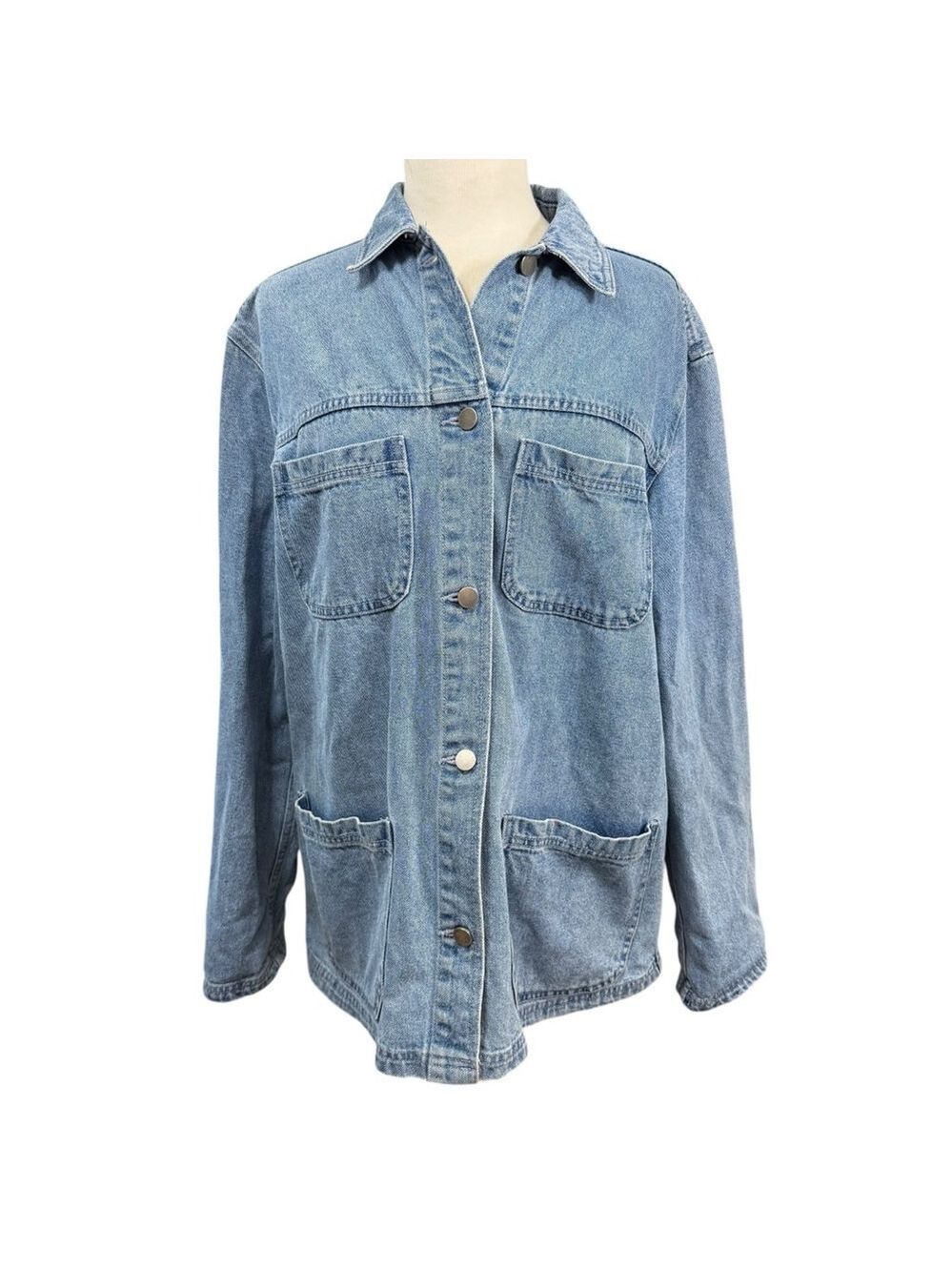 Gianni Bini Denim Jacket Size L Blue